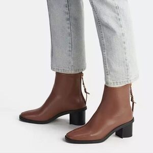 Coach Elegant Brown Ankle Boots